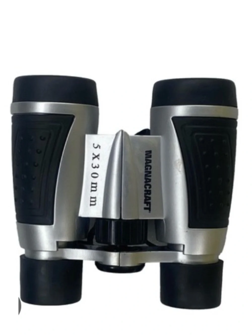 MAGNACRAFT 5×30 BINOCULARS in Silver and Black with Carry Case